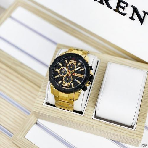 Часы мужские Curren 8336 Gold-Black-3