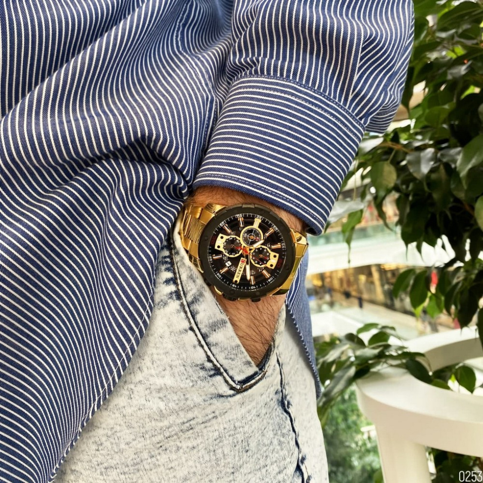 large Часы мужские Curren 8336 Gold-Black 5
