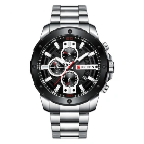  Curren 8336 Silver-Black