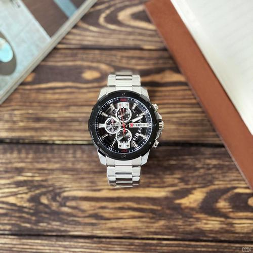 Часы мужские Curren 8336 Silver-Black-1