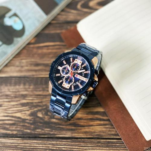 large Годинник чоловічий Curren 8336 Blue-Cuprum 1