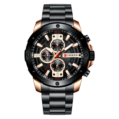 Годинник чоловічий Curren 8336 Black-Cuprum