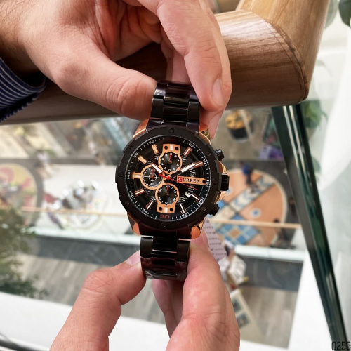 Годинник чоловічий Curren 8336 Black-Cuprum-4