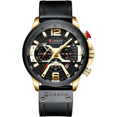 Часы мужские Curren 8329 Black-Gold