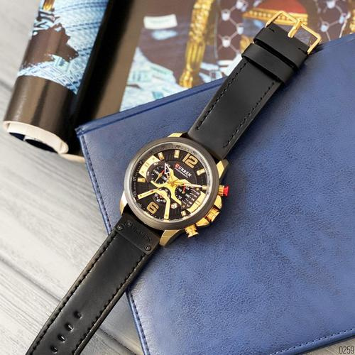 large Часы мужские Curren 8329 Black-Gold 1