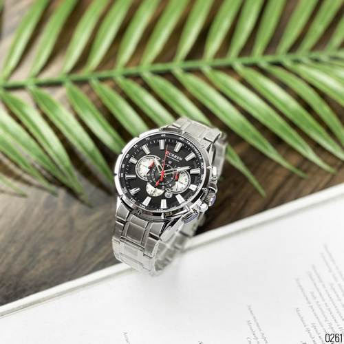 Годинник чоловічий Curren 8363 Silver-Blak-1