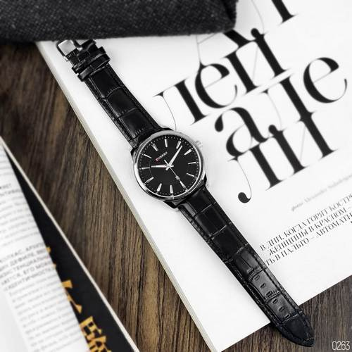 large Часы мужские Curren 8365 Silver-Black Panama 4
