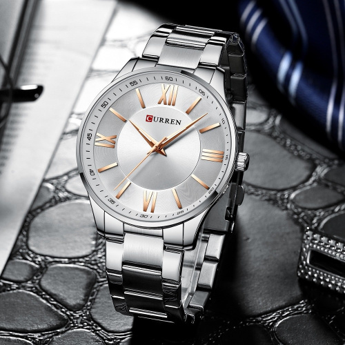 Часы мужские Curren 8383 Silver-Cuprum-0