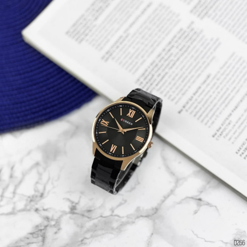 Часы мужские Curren 8383 Black-Gold-1