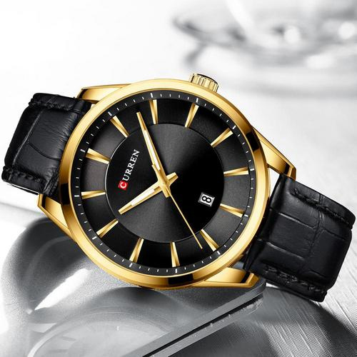 Часы мужские Curren 8365 Black-Gold-0