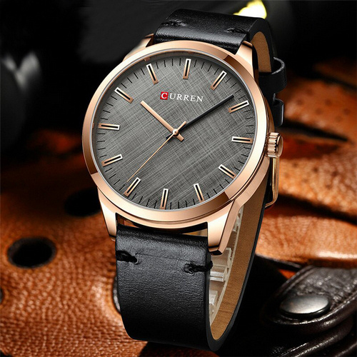 Часы мужские Curren 8386 Black-Gold-Gray-0