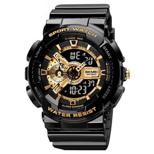 Годинник чоловічий Skmei 1688 Black-Gold