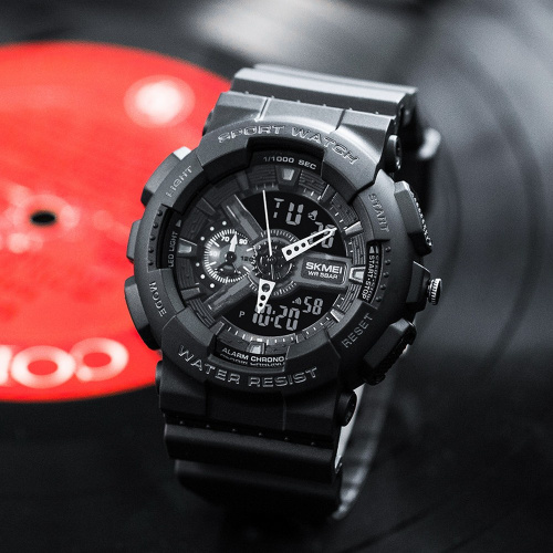 Часы мужские Skmei 1688 All Black-0