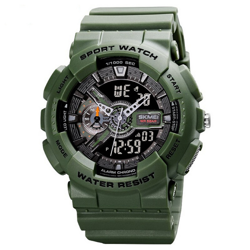 Часы мужские Skmei 1688  Green-Black