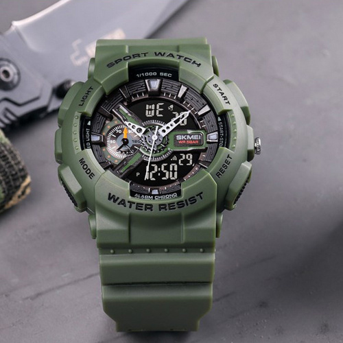 Часы мужские Skmei 1688  Green-Black-0