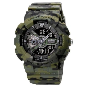 Тактичесские часы Skmei 1688 Green-Black Military
