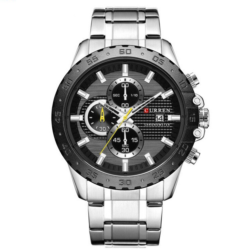Часы мужские Curren 8334 Silver-Black