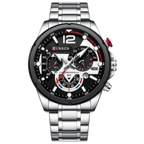  Curren 8395 Silver-Black