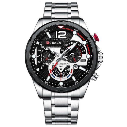 Часы мужские Curren 8395 Silver-Black