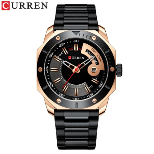 Годинник чоловічий Curren 8344 Gold-Black