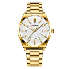 Curren 8407 Gold-White