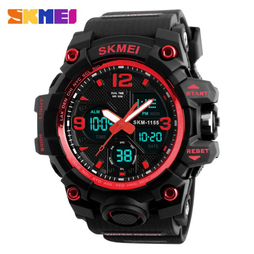 Часы мужские Skmei 1155 Black-Red