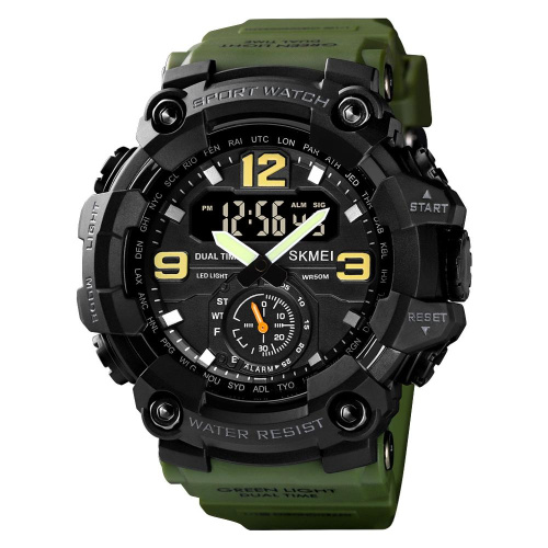 Часы мужские Skmei 1637 Black-Military Wristband