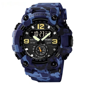 Тактичесские часы Skmei 1637 Blue-Military