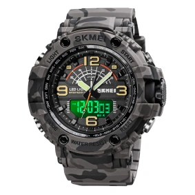 Тактичесские часы Skmei 1617 Gray-Military