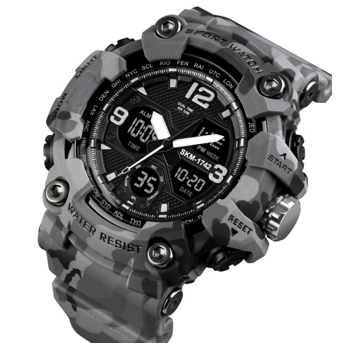Часы мужские Skmei 1742 Gray Military