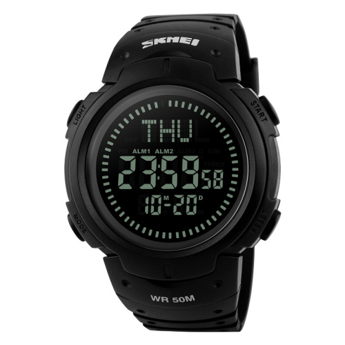Часы мужские Skmei 1231BK All Black Smart Watch + Compass