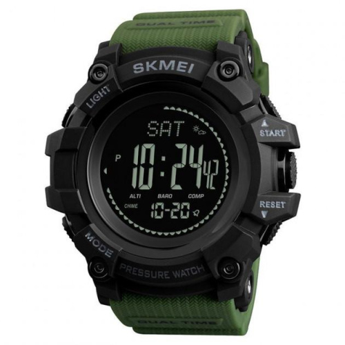 Годинник чоловічий Skmei 1358AG Army Green Smart Watch Compass