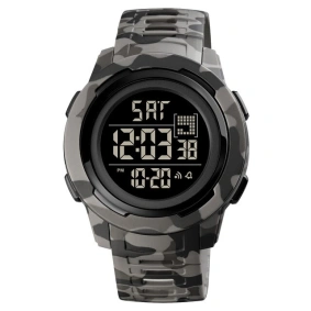 Тактичесские часы Skmei 1731 Camo gray Black