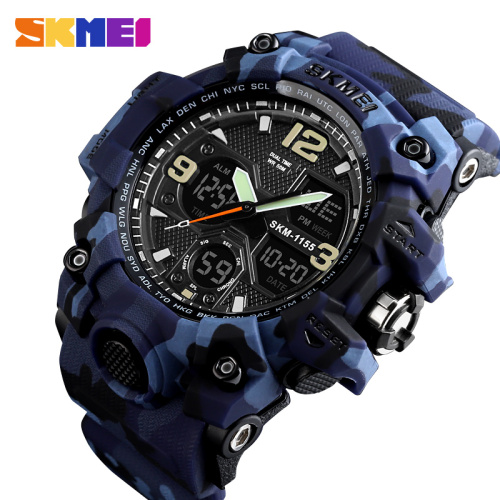 Часы мужские Skmei 1155BCMBU blue camo-1