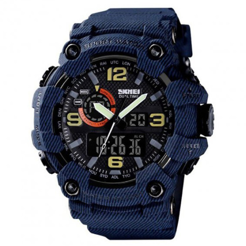 Годинник чоловічий Skmei 1520DMBU denim blue