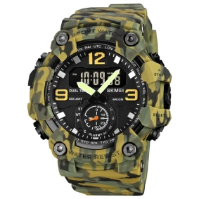 Тактичесские часы Skmei 1965 camo green