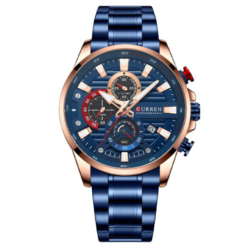Часы мужские Curren 8415 Blue-Gold