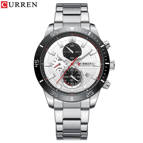 Часы мужские Curren 8417 Silver-Black