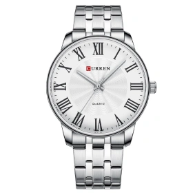  Curren 8422 Silver-White