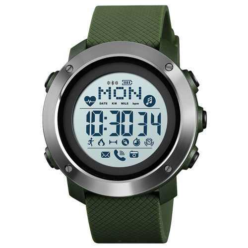 Годинник чоловічий Skmei 1511 Army Green Smart Watch + Compass