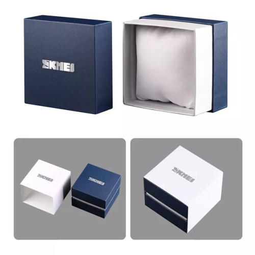 Часы мужские Коробочка Skmei Square Blue-White Box