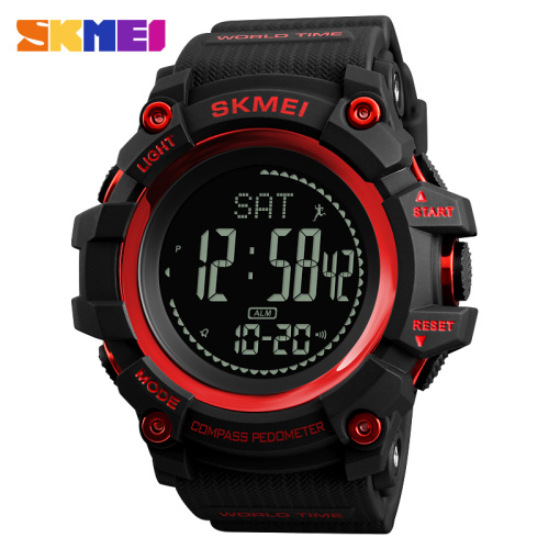 Часы мужские Skmei 1356RD Black-Red + Compass