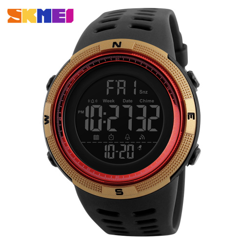 Часы мужские Skmei 1251GDRD Black-Gold-Red
