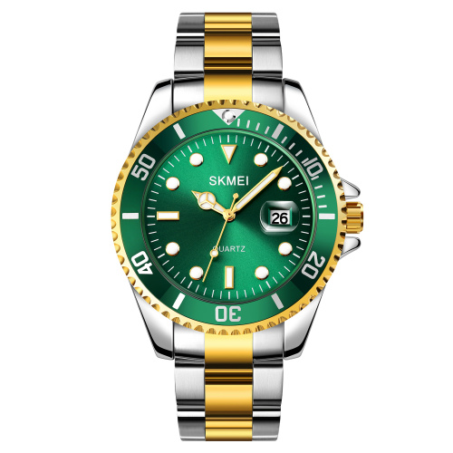 Часы мужские Skmei 1779TGDGN Silver-Gold-Green