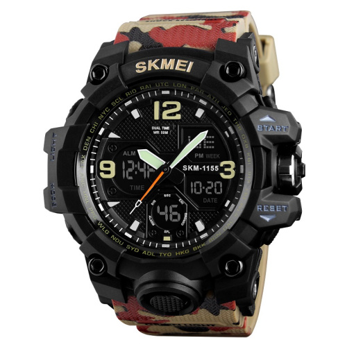 Часы мужские Skmei 1155BCMRD Black-Camo Red