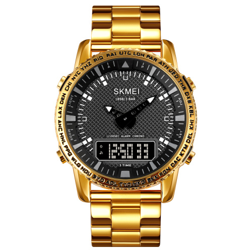 Годинник чоловічий Skmei 1898GDBK Gold-Black