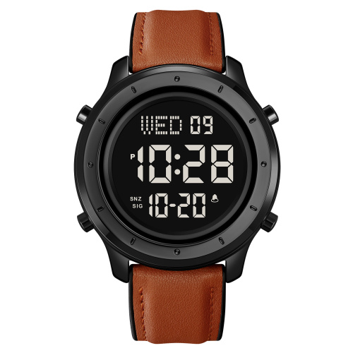 Часы мужские Skmei 1864LBNBK Brown-Black Leather
