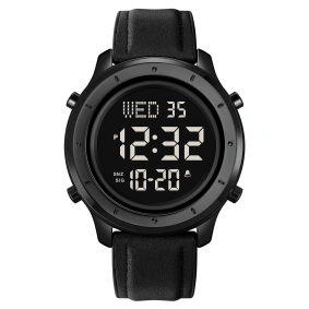  Skmei 1864 Black-Black Leather