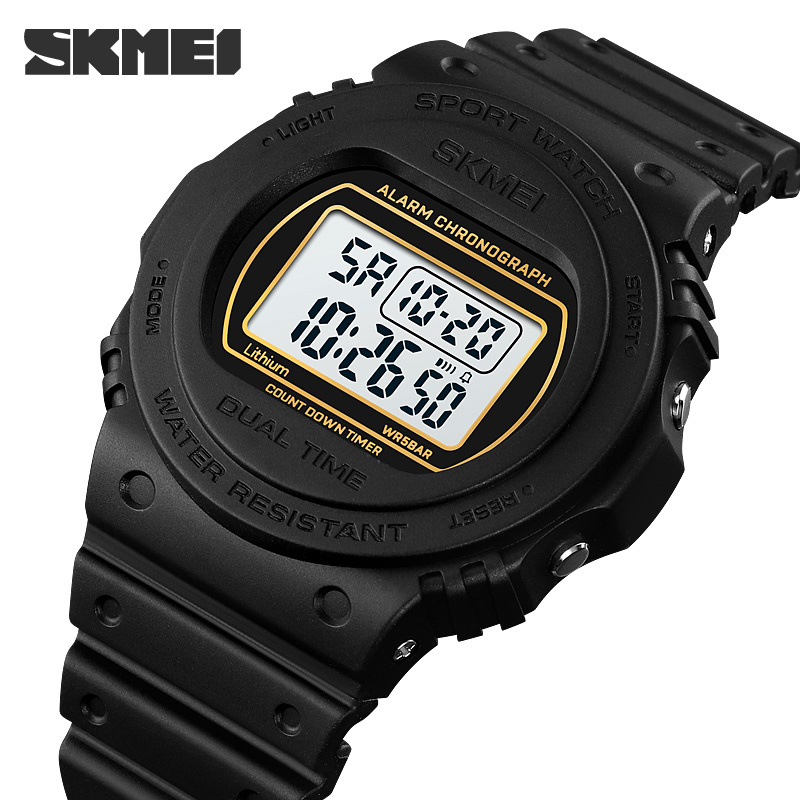 large Часы мужские Skmei 1776BKWT Black-White 1
