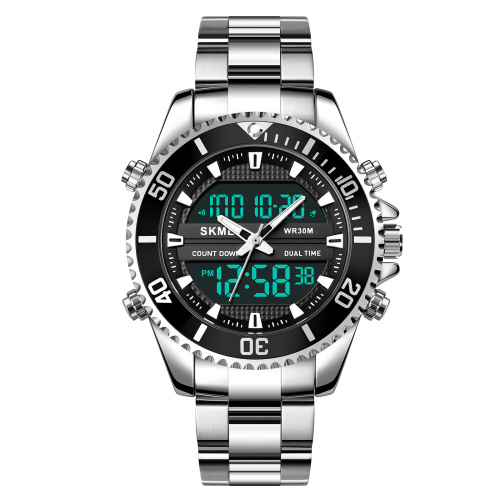 Часы мужские Skmei 1850SIBK Silver-Black-0
